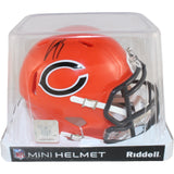 Luther Burden Autographed Chicago Bears Mini Helmet 22 Alt Beckett Witness 51852