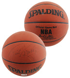 Warriors Rick Barry Signed Spalding Official NBA Game Basketball BAS #BU55111