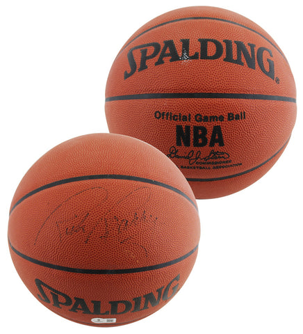 Warriors Rick Barry Signed Spalding Official NBA Game Basketball BAS #BU55111