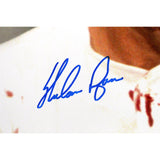 Nolan Ryan Autographed/Signed Texas Rangers 16x20 Photo Bloody Lip Beckett 51251