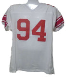 Mathias Kiwanuka Autographed Pro Style White XL Jersey DEN 11975