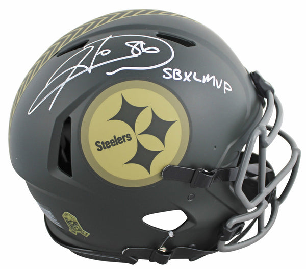 Steelers Hines Ward "SB XL MVP" Signed STS IV F/S Speed Proline Helmet BAS Wit