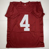 Autographed/Signed JERRY JEUDY Alabama Red College Jersey JSA COA Auto