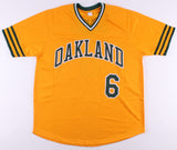 Sal Bando Signed Oakland Athletics Yellow Jersey (JSA COA) 3xWorld Series Champ
