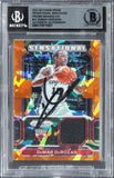 Bulls DeMar DeRozan Signed 2021 Panini Prizm SS Orange Ice #47 Card BAS Slabbed