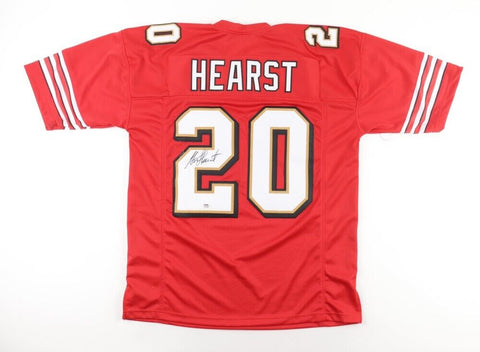 Garrison Hearst Signed San Francisco 49ers red Jersey (PSA COA) 2xPro Bowl R.B