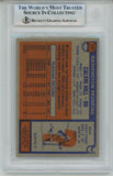 Calvin Hill Autographed 1976 Topps #131 Trading Card Slab Beckett 57126