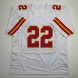 Autographed/Signed Trent McDuffie Kansas City White Football Jersey JSA COA