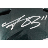AJ Brown Devonta Smith Signed Philadelphia Eagles F/S Helmet Beckett 50172