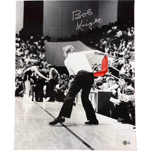 Bobby Knight Autographed/Signed Indiana Hoosiers 16x20 Photo Beckett 56188