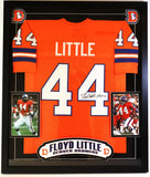Floyd Little Autographed & Inscribed "HOF 10" Framed Denver Broncos Jersey | JSA