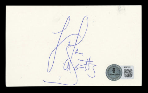Lakers Lamar Odom Authentic Signed 3x5 Index Card Autographed BAS #BT03531