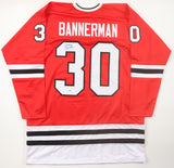 Murray Bannerman Signed Chicago Blackhawks Jersey (JSA) Hawks Goalie 1980 - 1987