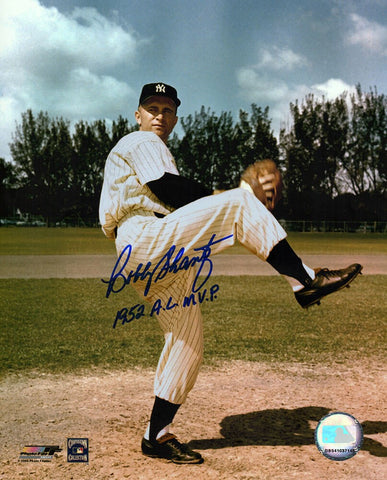 Bobby Shantz Signed Yankees Pitching Pose 8x10 Photo w/1952 AL MVP - (SS COA)