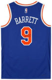 RJ Barrett New York Knicks Signed Blue Diamond Swingman Jersey