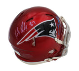 JulianEdelman/Rob Gronkowski Signed New England Patriots Speed Flash Mini Helmet