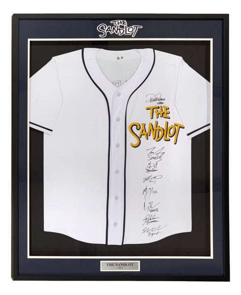 The Sandlot (8) Cast Signed Framed Custom Baseball Jersey BAS