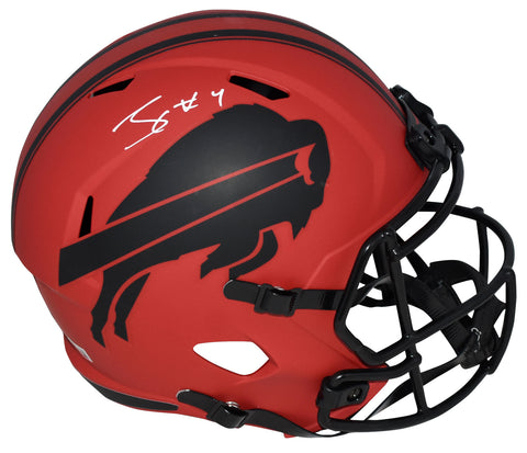 JAMES COOK AUTOGRAPHED BUFFALO BILLS RAVE FULL SIZE SPEED HELMET BECKETT