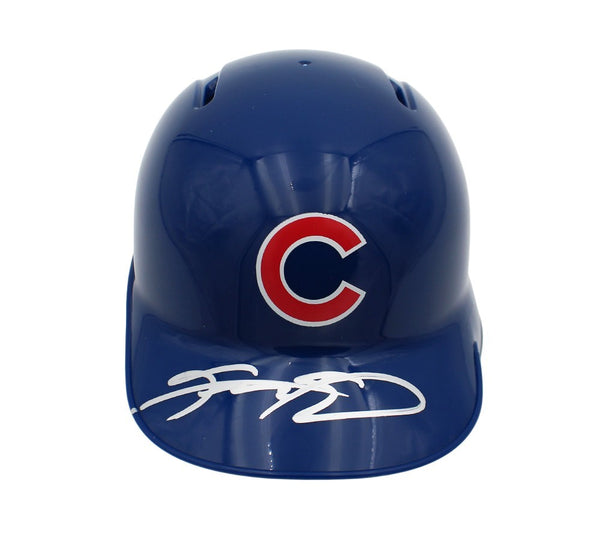 Sammy Sosa Signed Chicago Cubs Rawlings Blue MLB Mini Helmet