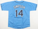 Chandler Simpson Signed Tampa Bay Rays Jersey "Fastest Man in Baseball"(Beckett)