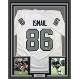 Framed Autographed/Signed Raghib Ismail Rocket 35x39 CR Jersey BAS COA
