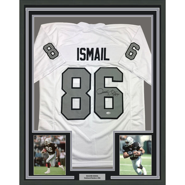 Framed Autographed/Signed Raghib Ismail Rocket 35x39 CR Jersey BAS COA
