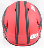 Keon Coleman Autographed Buffalo Bills Rave Speed Mini Helmet - Beckett W Holo