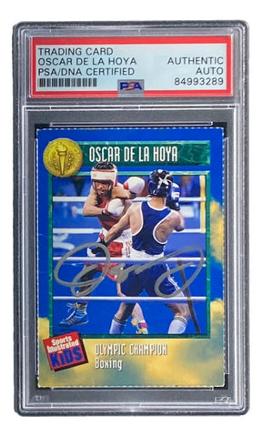 Oscar De La Hoya Signed 1996 Sports Illustrated For Kids Series 2 #492 Card