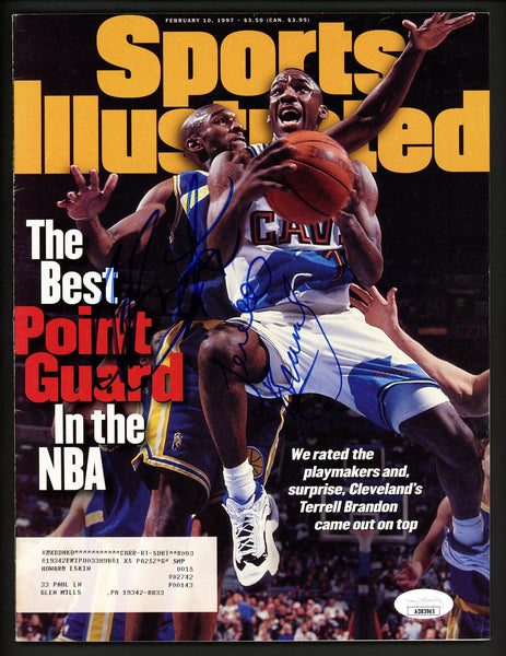 Terrell Brandon & Joe Smith Autographed Sports Illustrated Magazine JSA