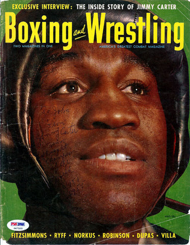 Jimmy Carter Autographed Boxing & Wrestling Magazine Cover PSA/DNA #S47500
