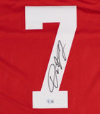 Dwayne Haskins Ohio State Signed Red Football Jersey BAS