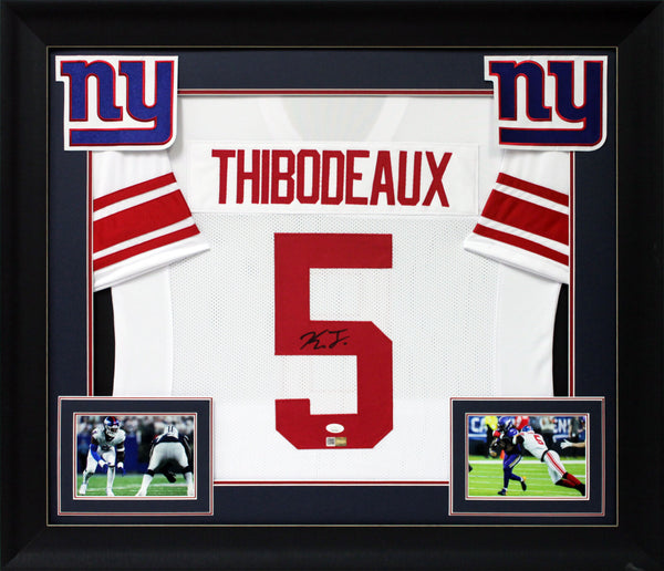 Kayvon Thibodeaux Authentic Signed White Pro Style Framed Jersey JSA Witness