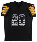 Rocky Bleier "4x SB Champ" Signed Black Pro Style Jersey w/ USA #'s BAS Witness
