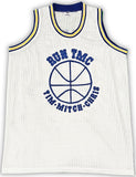 WARRIORS RUN TMC AUTOGRAPHED WHITE JERSEY 3 SIGS MULLIN HARDAWAY BECKETT