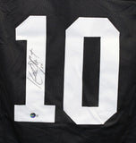 Kordell Stewart Autographed/Signed College Style Black Jersey Beckett 41028