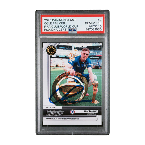 Cole Palmer Signed 2025 Panini Instant FIFA Club World Cup /530 - PSA 10 AUTO 10