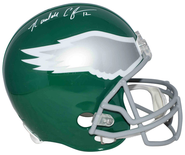 RANDALL CUNNINGHAM SIGNED PHILADELPHIA EAGLES FULL SIZE THROWBACK HELMET BECKETT