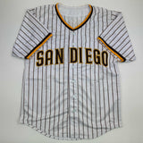 Autographed/Signed Luis Arraez San Diego Pinstripe Jersey Beckett BAS COA