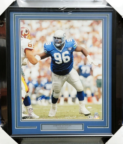 Cortez Kennedy Autographed Framed 16x20 Photo Seahawks Beckett & MCS Holo C26357