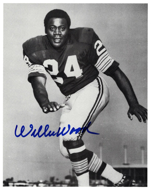 Packers Hall of Famer WILLIE WOOD (d) Signed 8x10 photo #1 AUTO - SB I & II chmp