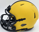 James Harrison Signed Steelers Gold Rave Speed Mini Helmet Beckett Wit