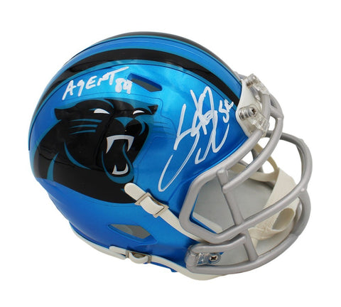 Steve Smith Sr. Signed Carolina Panthers Speed Flash NFL Mini Helmet - Agent 89