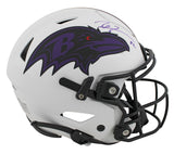 Ravens Ray Lewis Authentic Signed Lunar Speed Flex Full Size Helmet BAS Witness