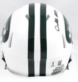 Darrelle Revis Autographed New York Jets 98-18 Speed Mini Helmet- Beckett W Holo