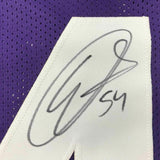 FRAMED Autographed/Signed ERIC KENDRICKS 33x42 Minnesota Purple Jersey JSA COA