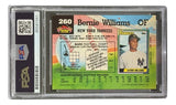 Bernie Williams Signed 1992 Topps Stadium Club #260 Yankees Trading Card PSA