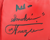 Muhammad Ali & Joe Frazier Signed Red Everlast Boxing Glove PSA/DNA #AA84100