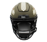 Ray Lewis Signed Baltimore Ravens Speed Flex Auth Salute to Service NFL Helmet