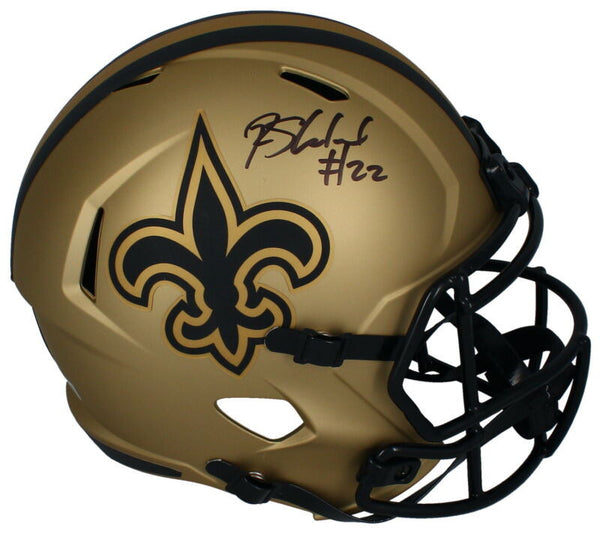 Rashid Shaheed Autographed Saints RAVE Full Size Speed Helmet Beckett