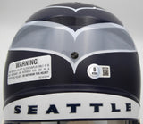 Kenneth Walker Autographed Speed Full Size Helmet Seahawks Signed Twice Beckett